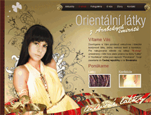 Tablet Screenshot of orientalnilatky.sk